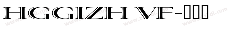 HGGIZH VF字体转换